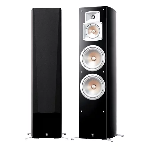 Yamaha NS 777 stand speaker system (3-way bass reflex, waveguide horn, 100W) piano black