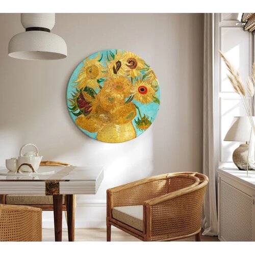  Okrugla slika - Vincent van Gogh – Sunflowers II 40x40 Cene