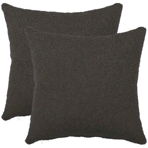  Presvlaka za jastuk 2 pcs HEERLEN Tamnosiva 45 x 45 cm Boucl&eacute; - Tamnosiva 45 x 45 cm 2 Cijene