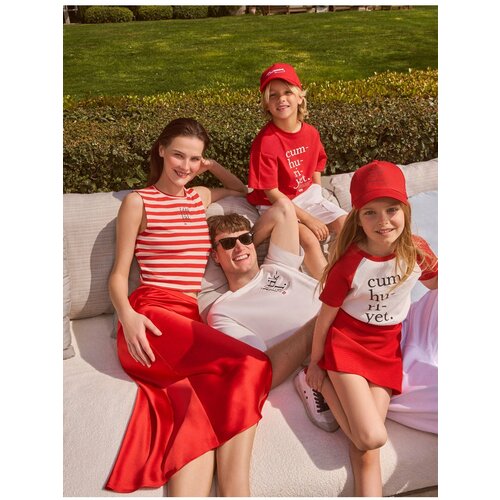 Koton Skirt - Red - Midi Slike