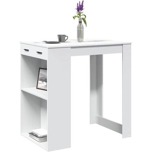  Barski stol bijeli 102 x 70 x 103,5 cm konstruirano drvo Cene