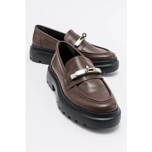 LuviShoes BORN Brown Skin Women's Loafer