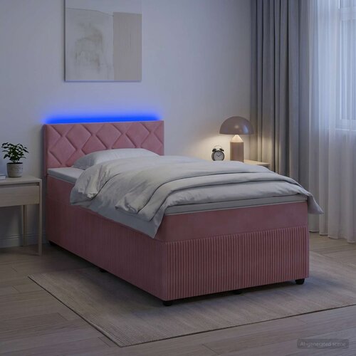  Boxspring krevet s madracem Ružičasta 120 x 190 cm Bar&scaron;un Cijene