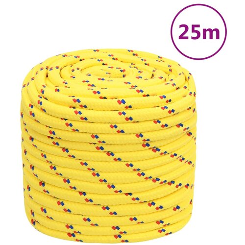 vidaXL Vrv za čoln rumena 18 mm 25 m polipropilen Cene
