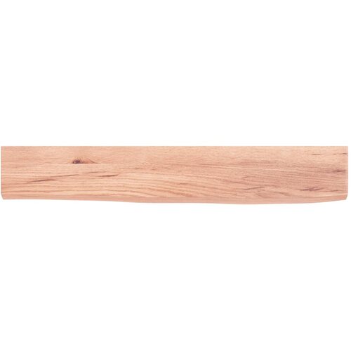  Zidna polica svjetlosmeđa 60 x 10 x 2 cm od obrađene hrastovine Slike