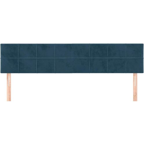  Uzglavlja tamnoplava 160x5x78/88 cm bar&amp;scaron;unasta Slike