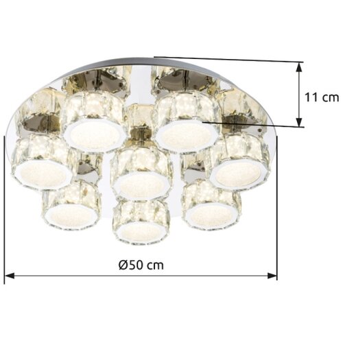 Globo 49350D5 - led prigu&amp;scaron;iva plafonska svetiljka amur LED/64W/230V 4000K prečnik 50 cm Slike
