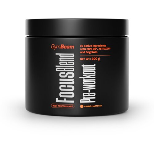 GymBeam focus blend pre-workout 300 g mango - marakuja Cene