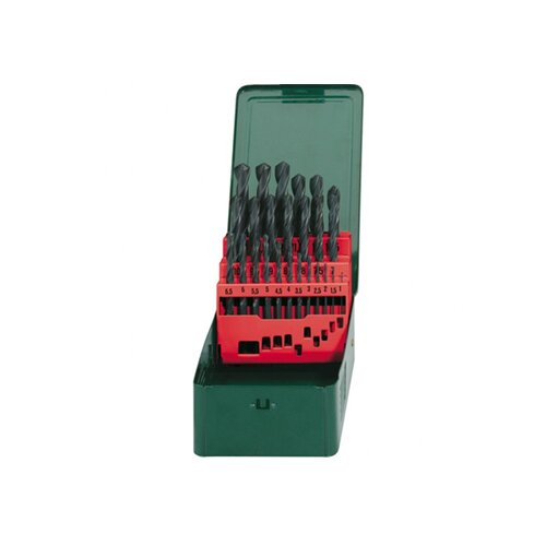 Metabo valjani svedri za kovino s torbico HSS-R, 25 delni (627152000) Slike