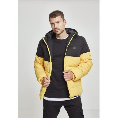 Urban Classics hooded 2-Tone puffer jacket chromeyellow/blk Cene