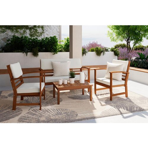 Modern Living Lounge Garnitura Zypern, Naravna, Bež, 4-Delno Cene