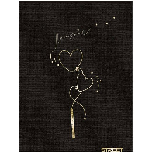 STREET Zvezek A4 Black&amp;amp;amp;Gold, brezčrtni, 54 listov, sortirano, 1 kos Slike