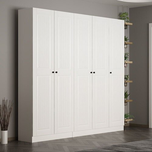 Woody Fashion Ormar Noah-8245, 225x210x35 cm, Bijeli Cene