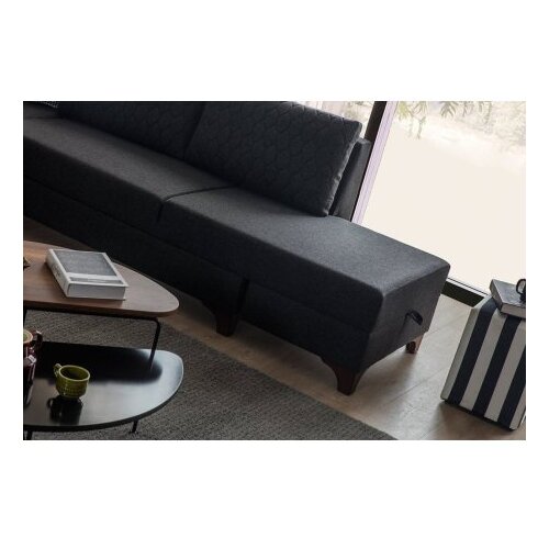 Atelier Del Sofa Ugaona sofa na razvlačenje, Loft, 230 x 285 cm, Antracit Slike