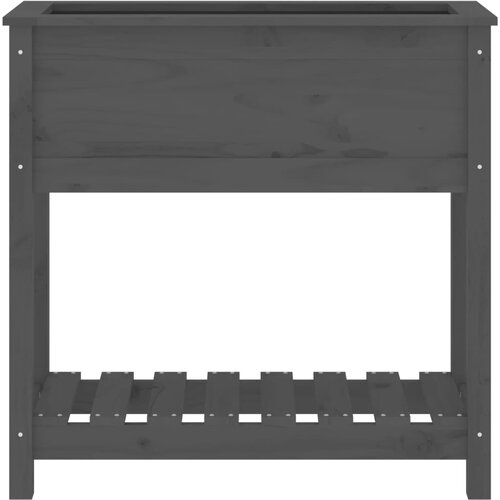  Sadilica s policom siva 82,5x34,5x81 cm od masivne borovine Slike
