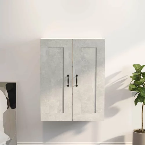Viseći zidni ormarić siva boja betona 69 5 x 32 5 x 90 cm