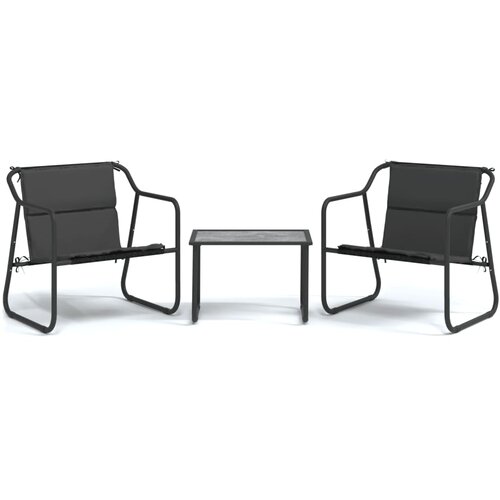 Maison Chic Seti vrtnega pohištva - Vrtna garnitura - Vrtni pohištvo set 3-delna z blazinami antracit jeklo, (21809082) Cene