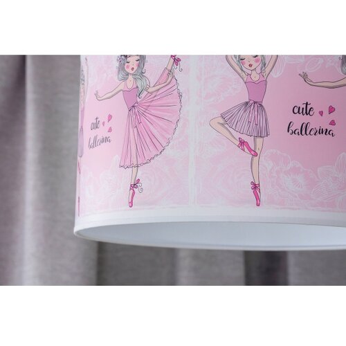  Duolla - Dečiji luster na sajli PRINT M 1xE27/40W/230V prečnik 35 cm balerine Slike