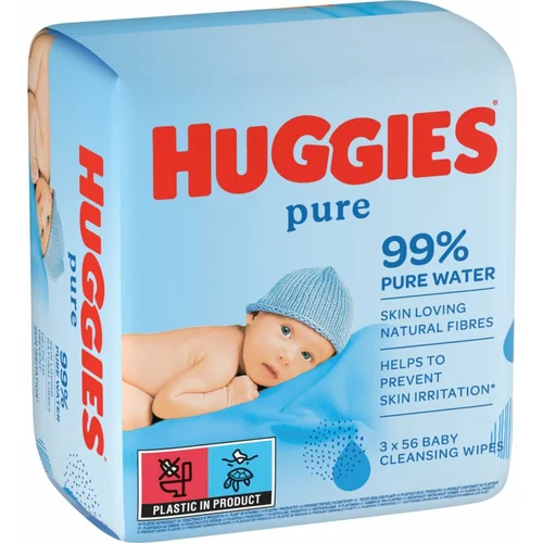 Huggies Pure čistilni robčki 3x56 kos