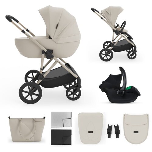 Kinderkraft kolica 3u1 prime 3 beige Slike