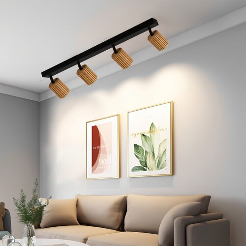  Brilagi - Reflektor MODERN WOOD 4xGU10/8W/230V drvo/crna Slike