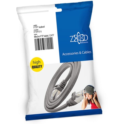 Zed Electronic Mrežni FTP kabel, CAT7, dužina 1.0 metar - FTP7/1 Cene