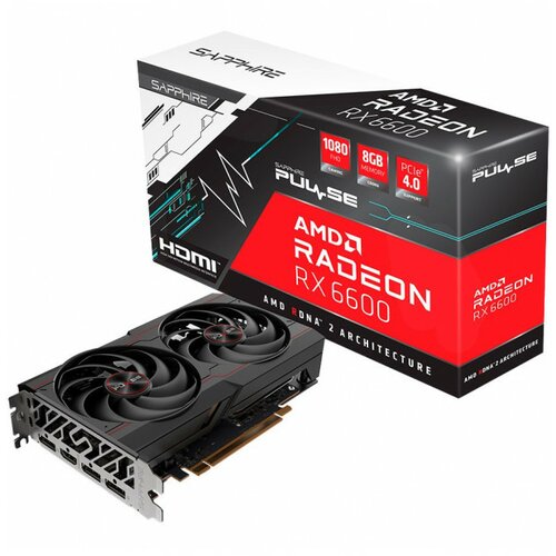 Sapphire Video Card PULSE AMD RADEON RX 6600 GAMING 8GB GDDR6 HDMI / TRIPLE DP Cene