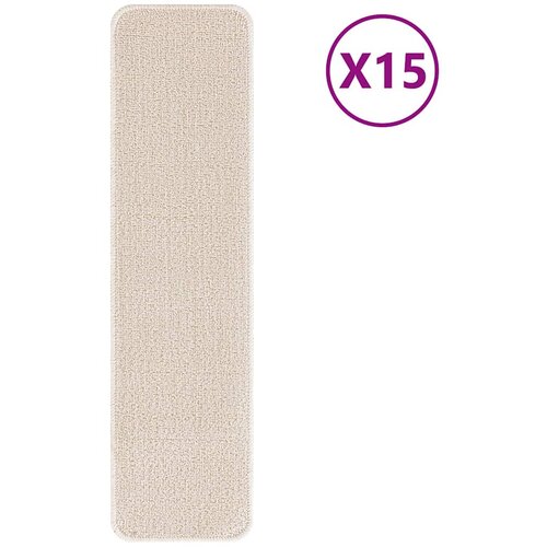  Podloge protiv klizanja za stepenice 15 pcs Krema 75 x 20 cm PP Slike