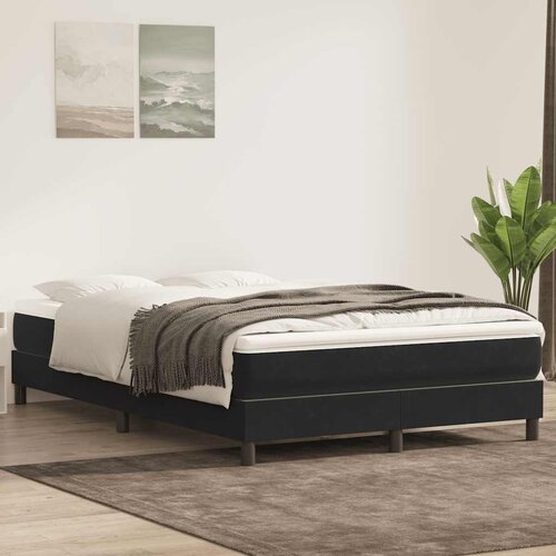 Box spring krevet s madracem crni 160x210 cm bar&scaron;unasti Cijene