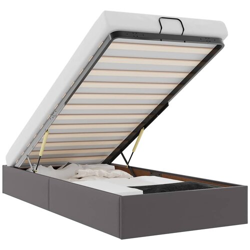 Maison Chic Otomanski Posteljni okvir - Enojna postelja - Postelja za odrasle brez vzmetnice siv 90x190 cm-J1963, (21771920) Cene