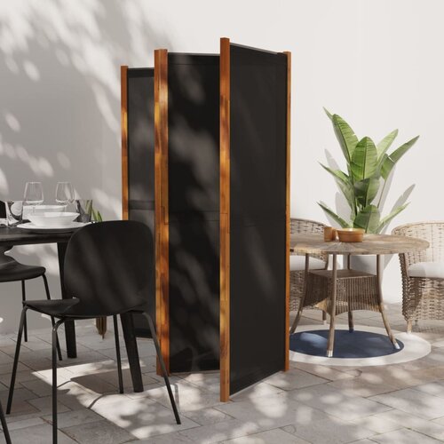 vidaXL Paravan 4-delni črn 280x180 cm Cene