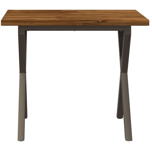  Kvadratni blagovaonski stol 90 x 55 x 75 cm Čvrsto drvo akacije - Prirodno kava 90 x 55 x 75 cm Četvrtasto Slike