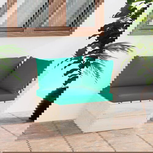 The Living Store Vrtni kotni kavč iz palet z blazinami impregnirana smrekovina - Kotni Kavč Iz Palet, (21478022) Cene