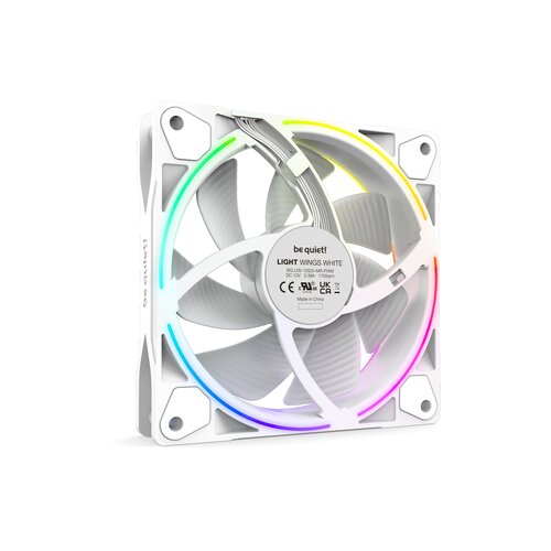 Be Quiet! Cooler 12cm - LIGHT WINGS WHITE 120mm PWM Triple Pack (RGB, 1700rpm, 20,6dB, fehér) Cene