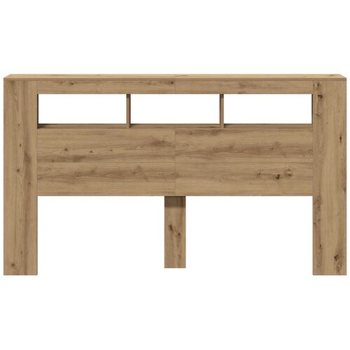  LED uzglavlje boja hrasta artisan 180x18,5x103,5 cm drveni Slike
