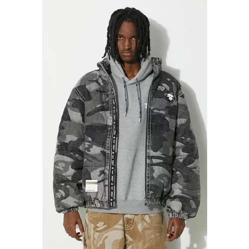 AAPE Pernata jakna Down Jacket za muškarce, boja: crna, za zimu, ADN7606