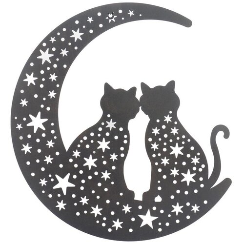 Signes Grimalt Kipci in figurice Stenska Dekoracija Mačke Luna Črna Črna Cene
