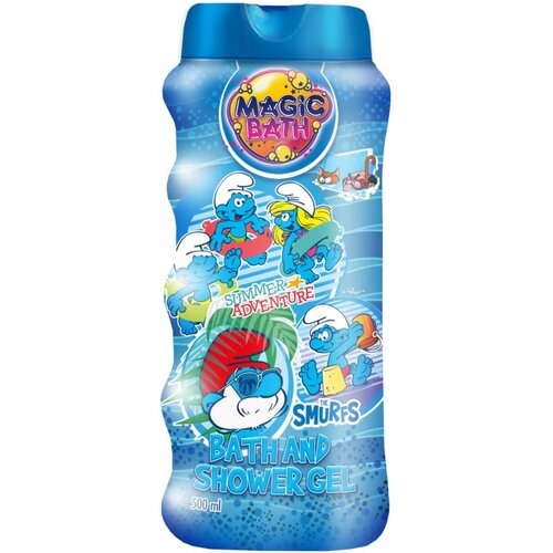 The Smurfs Magic Bath Bath &amp;amp; Shower Gel gel za kupku i tu&amp;scaron;iranje za djecu 500 ml Slike