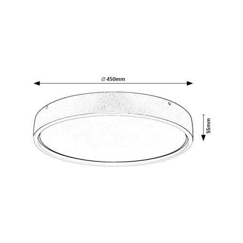 Rabalux LED plafonjera Dewson 37W 2480lm 3000K 45cm Slike