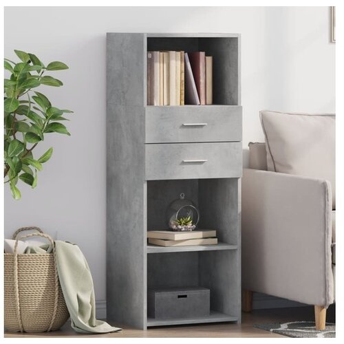 vidaXL Visoka komoda boja betona 45 x 42 5 x 124 cm konstruirano drvo Cene