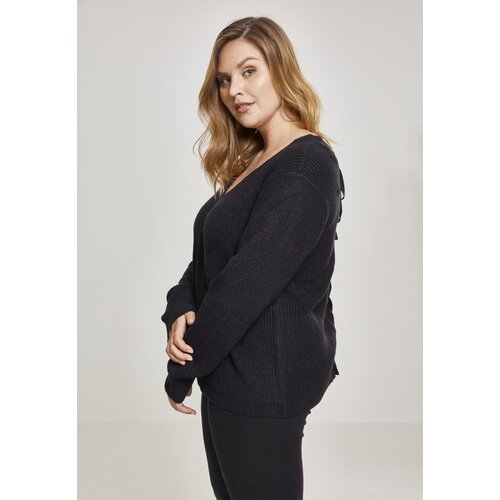 Urban Classics Women's sweater with lace-up on the back - black Cijene