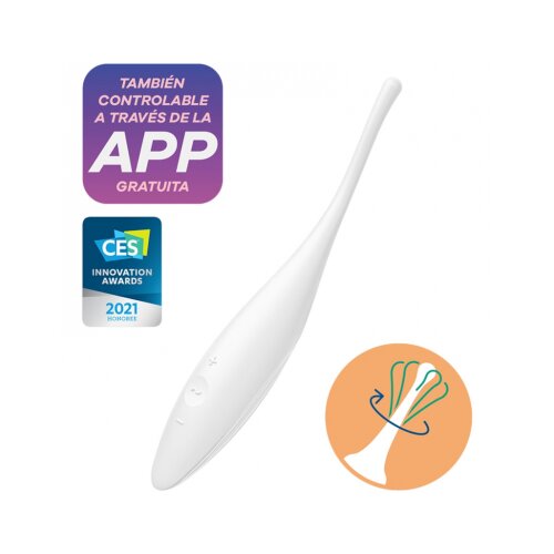 Satisfyer Twirling Joy with Bluetooth and App White Slike
