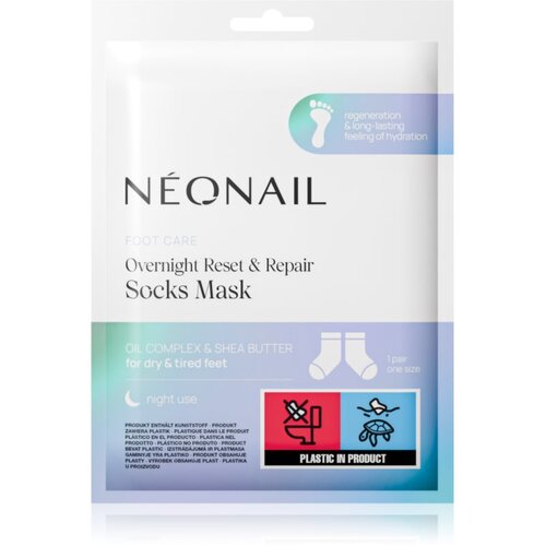 NeoNail Foot Care Overnight Reset & Repair Socks Mask regeneracijska maska za stopala v obliki nogavic za noč 1 par Cene