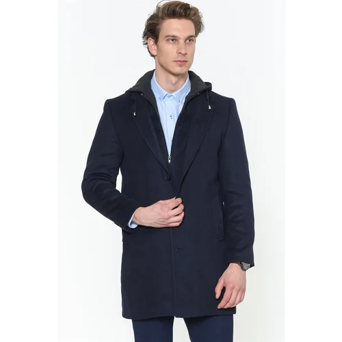 Dewberry PLT8376 MEN'S COAT-NAVY BLUE