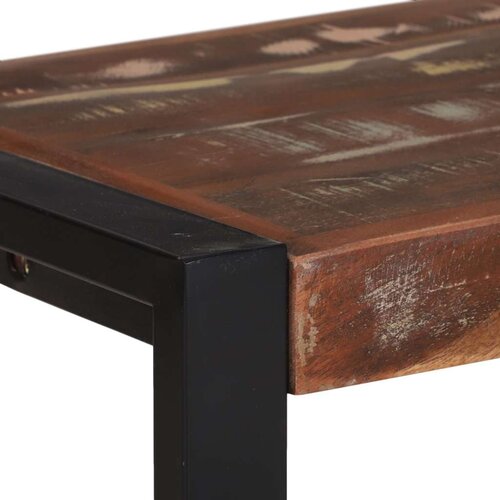  Klupa Vi&amp;scaron;ebojna Masivno obnovljeno drvo 100 x 35 x 45 cm Slike