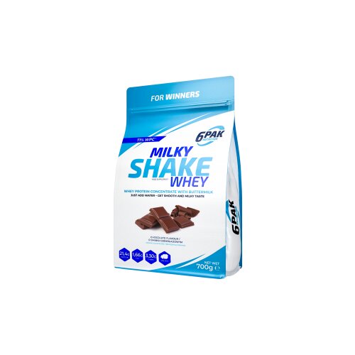 6PAK milky shake whey 700 g čokolada Slike