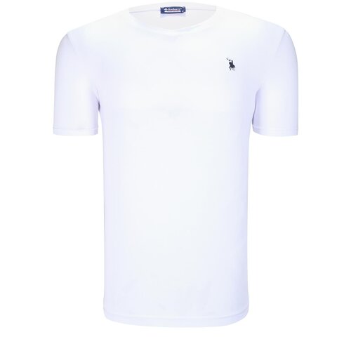 Dewberry T8568 V-NECK MEN&amp;#039;S T-SHIRT-PLAIN WHITE Slike