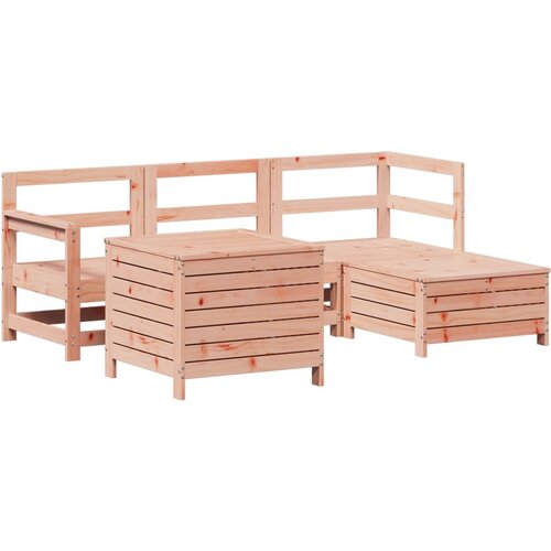 VidaXL 5-dijelni set vrtnih sofa od masivnog drva duglazije Slike