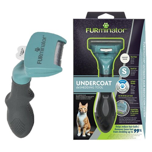 Furminator Alat za kratkodlake mačke do 4.5 kg, Plavi Slike