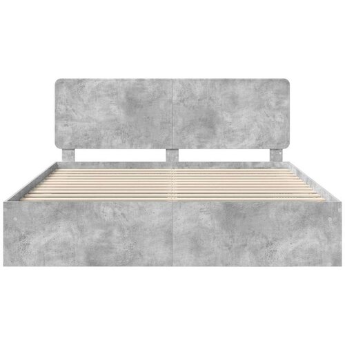  Okvir za krevet Beton 180 x 200 cm Čvrsto borovo drvo Slike